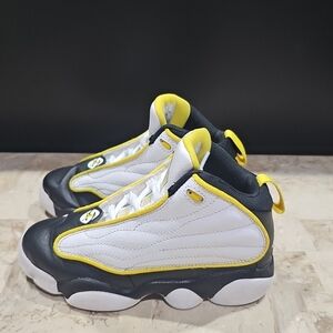 Pre-School Kids NIKE AIR JORDAN PRO STRONG (PS) White/Yellow (DC7909‎ 107) Sz 13